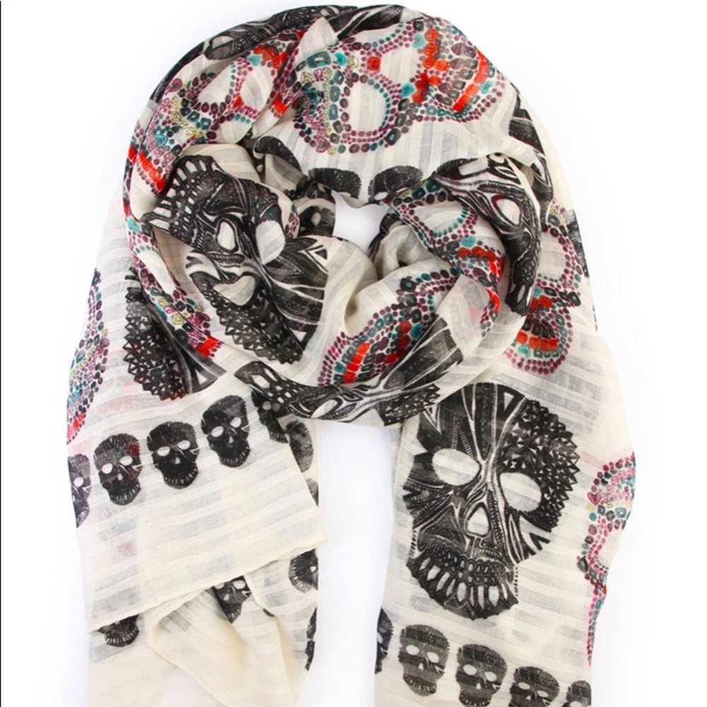 Sugar Skull Scarf - Picture 4 of 6